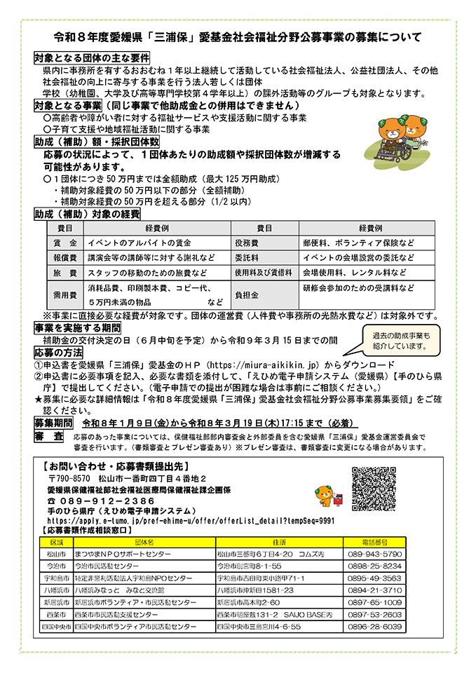 社会福祉分野 チラシ裏